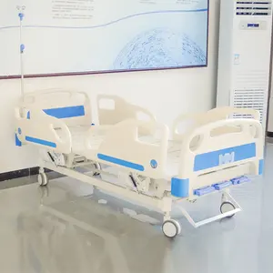 China Factory Supply Hospital Bed With Potty Hole 3 Crank Manual Hospital Bed OEM ISO CE