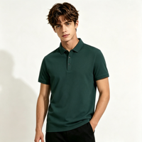 Chemises polo en coton uni pour hommes, manches courtes, respirantes, polos de travail, logo personnalisé, ODM OEM, 240g, polos publicitaires vierges