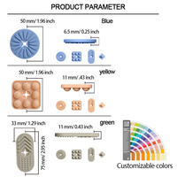 Jouet sensoriel modulaire en silicone OEM ODM avec modules de texture interchangeables, coussin anti-stress pour téléphone, forme et couleur personnalisables, jouet anti-anxiété