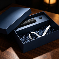 Boîte cadeau en carton rigide personnalisée, boîte d'emballage en papier noir, boîte pliante de luxe pour mariage, cosmétiques, bougies, fleurs