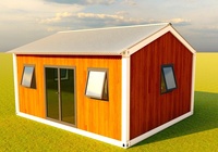 Bureau conteneur pliable 20 pieds - Maison modulaire préfabriquée moderne, structure extérieure mobile et respirante