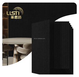 Muestra Gratuita, Paneles Acústicos Ranurados de Diseño Moderno Personalizables, Revestimiento de Tela Absorbente Ignífuga, Paneles Compuestos para Paredes - Product Image 5