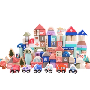 Montessori Voitures Trafic Ferroviaire Panneaux <span class=keywords><strong>De</strong></span> <span class=keywords><strong>Signalisation</strong></span> En Bois Jouets trafic urbain blocs <span class=keywords><strong>de</strong></span> construction Jouets Éducatifs Pour enfants - Product Image 1