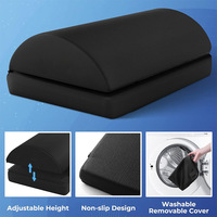 Repose-pieds de bureau confortable pour sous le bureau Oreiller ergonomique en mousse à mémoire de forme pour le travail, les jeux, l'ordinateur, le bureau