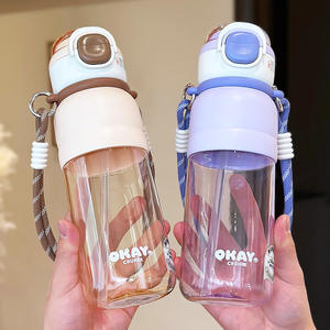 Vaso de Plástico Okay China de 600 ml, Botella de Agua Portátil de Viaje con Asa para Estudiantes y Uso al Aire Libre - Product Image 6