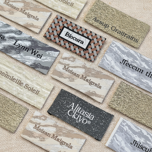 Étiquette en tissu personnalisée, <span class=keywords><strong>haute</strong></span> <span class=keywords><strong>couture</strong></span>, <span class=keywords><strong>logo</strong></span> jacquard, satin de soie, coton, soie, tissu gaufré, col haut, tissu <span class=keywords><strong>haute</strong></span> densité - Product Image 5