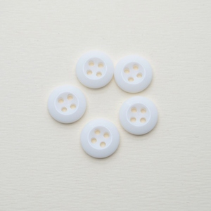 Tùy Chỉnh Thiết Kế Fancy Trắng Tái Chế Polyester Nhựa May 4 Lỗ Nhựa Áo Nút - Product Image 5