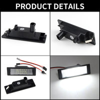 Lampe de plaque d'immatriculation led blanche 12v pour BMW série 1 E87N E85 Z4 E86 série 6 E63 E64