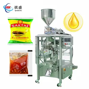 Edible Chili Oil Sauce Sachet Pouch Filling Packing Machine Vegetable Black Seed Essential Mustard Oil Bag Packaging Machine