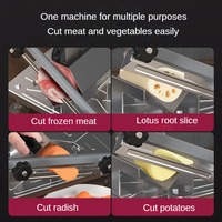 Huisgemaakte Hot Pot Shabu BBQ Handleiding Diepvriesvlees Groente Fruit Roestvrij staal Vlees Rundvlees Schapenvlees Rol Snijder Cutter