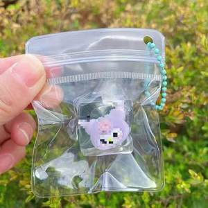 Mini jouet souple en forme de glaçon de cristal transparent, pendentif alimentaire de simulation, jouet à presser Kawaii dessin animé, porte-clés anti-stress pour usage quotidien - Product Image 3