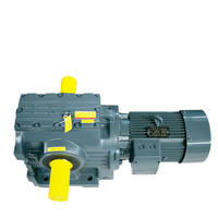 Moteur à engrenages personnalisé à angle droit 55 90 110 132 160 KW S 17 27 37 47 57 pour ascenseur/pont élévateur, palan/treuil, porte automatique, grue à empilement