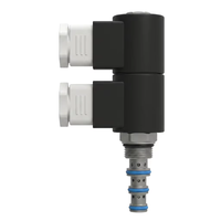 Vanne solénoïde à commande directe 4/3 voies à centre fermé ISV08-47C pour intégration dans un collecteur hydraulique