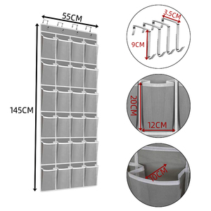 High Quality Fine Mesh Door <strong>Shoe</strong> Organizer <strong>Hanging</strong> Closet Holder Hanger <strong>Storage</strong> Bag With 24 Large Mesh Pockets <strong>Storage</strong> for Home - Product Image 3