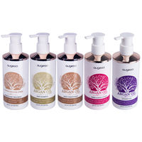 Gel douche éclaircissant et hydratant à la vitamine C et à l'huile d'argan, exfoliant et nettoyant moussant pour le corps