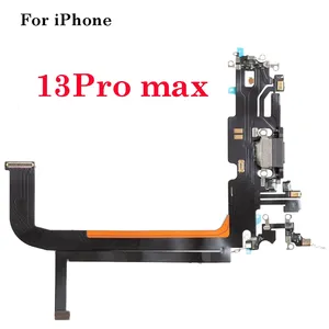 Port de charge USB Flex pour <span class=keywords><strong>iPhone</strong></span> <span class=keywords><strong>13</strong></span> 14 15 16 Pro Max Mini chargeur connecteur avec MicroPhone casque Audio <span class=keywords><strong>Jack</strong></span> câble flexible - Product Image 6
