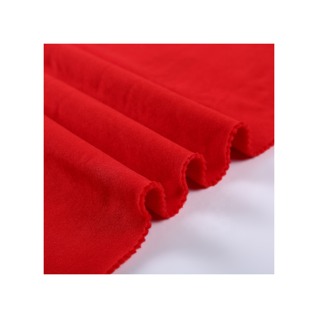 Высокое качество вытянутая текстурированная нить с одной стороны оптовая продажа DTY полиэстер кисть из Полар-флиса ткань