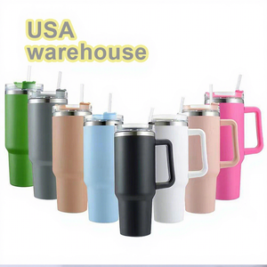 Gobelet isotherme à double paroi en acier inoxydable 18/8 de 40 oz avec poignée, performance thermique de 12 à 24 heures, vente en gros depuis l'entrepôt américain - Product Image 1