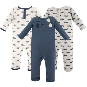 High Quality Customized Baby Rompers Custom Print Baby Rompers Boy Baby Zipper Romper