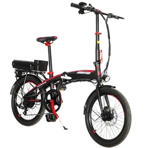 热卖铝合金ebike 25千米/h 20英寸电动自行车7速可折叠电动自行车