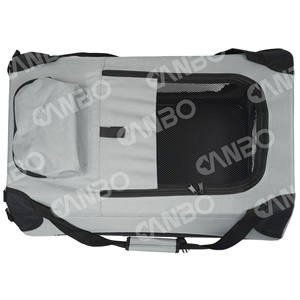 Canbopet กรงสุนัขพับได้แบบพกพาขนแกะทนทานแบบนุ่มพกพา - Product Image 3