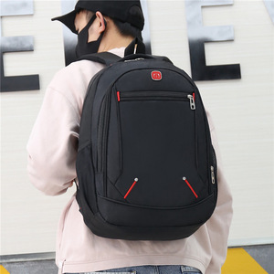 Laptop <b>Backpack</b> Black 15 Inches <b>Nylon</b> School Education Travel <b>Backpack</b> For Students - Product Image 2