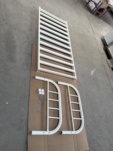 <span class=keywords><strong>Lit</strong></span> <span class=keywords><strong>en</strong></span> acier renforcé <span class=keywords><strong>de</strong></span> taille standard avec barre supérieure incurvée durable et pieds coniques <span class=keywords><strong>en</strong></span> forme <span class=keywords><strong>de</strong></span> flèche pour dortoir ou hôtel à séjour prolongé - Product Image 2