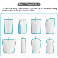 Machine de remplissage et de bouchage entièrement automatique OCEAN pour sachets souples Doypack avec bec verseur, pour liquides, eau et lait