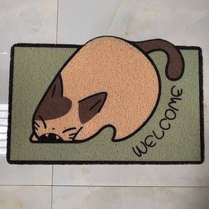 Meilleur prix bobine d'impression PVC Corgi <span class=keywords><strong>chat</strong></span> bienvenue animal de compagnie <span class=keywords><strong>paillasson</strong></span> <span class=keywords><strong>personnalisé</strong></span> tapis de pied antidérapant - Product Image 5