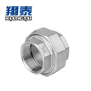 304 316 Stainless Steel Union Plumbing Fitting Female Threaded Union