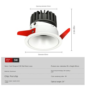 Focos LED circulares de 20W de tendencia del fabricante Downlight SMD Chip ajustable o patrón redondo fijo montado en superficie - Product Image 3
