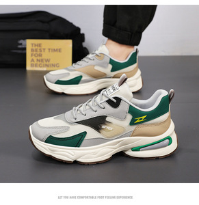 Anti-Slip Thick Sole Fashion Men's <strong>Dad</strong> Walking Style <strong>Shoes</strong> Chunky <strong>Shoes</strong> for Men Autumn Spring - Product Image 3
