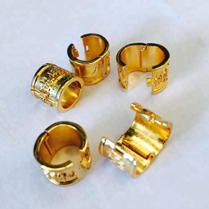 Nouvelle fabrication de bagues de pigeon champion d'or, bandes de pieds en matériau doré - Product Image 1