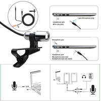 Petit microphone cravate filaire pour téléphone et chant - Léger et portable