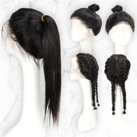 Vente en gros perruque frontale en dentelle Hd vendeurs perruque de cheveux humains à cuticule alignée pour femmes noires 13x6 perruque frontale en dentelle en cheveux humains Hd