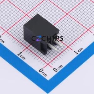 DB2EVC-2.54-2P-BK Plug-in Terminal Block Through hole,P=2.54mm Connector Board-to-Board / Socket - Closed 1x2P 2.54mm Black - Product Image 2