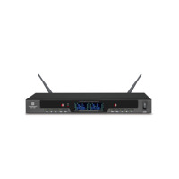 Sistem Mikrofon Nirkabel Profesional KTV Soundmark VM-1000 Dual-Channel Bertenaga Baterai AA Kapasitor Solid State Inframerah