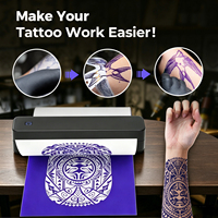Impresora Térmica A4 para Tatuajes y Oficina - Mini Portátil, BT+USB, 620g, IOS/Android/MacOS/Windows - Impresión Rápida sin Tinta