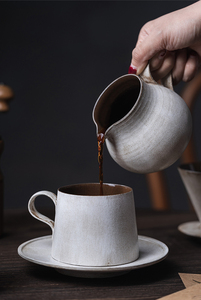 Recipiente Clásico Redondo de Porcelana para Preparar Café, de Gran Capacidad, para Preparación Manual de Café en Casa, Oficina o Cafetería - Product Image 2
