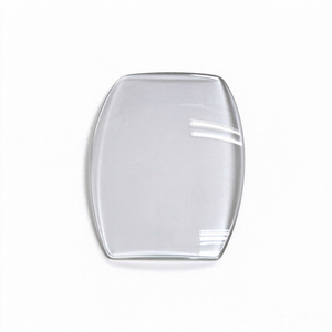 Lente de Zafiro Rectangular Curvada Transparente de 38mm para Reloj de Buceo de Lujo, Resistente al Agua, con Borde Recto Pulido - Product Image 1