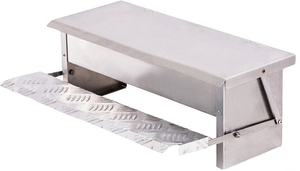Comedouro Automático para Galinhas em Aço Inoxidável com Pedal, Antirrato e Impermeável - Product Image 2