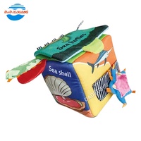 DADI – Cube d'activités en peluche pour bébé et enfant, jouets éducatifs, cubes d'activité doux pour bébé, en tissu à Six faces, OEM/ODM