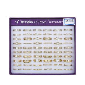 Anillo-104 <span class=keywords><strong>Xuping</strong></span> Moda 2020 Precio Especial Liquidación Caja de 60 Piezas Anillo para Mujer - Product Image 1