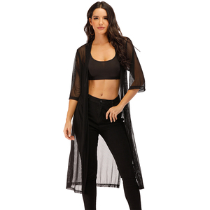 Amzn AE fb eb tiktok oem femmes Occasionnelles Manches Longues <span class=keywords><strong>Maille</strong></span> Maxi <span class=keywords><strong>Cardigan</strong></span> - Product Image 1