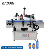Machine d'étiquetage automatique de bouteilles adhésives de haute précision GOSUNM pour cartons et papier, 1000-1500 pièces/heure