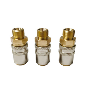 Đức tiêu chuẩn thẳng nhanh chóng khớp nối mở dòng chảy mạ niken Brass nhanh chóng Coupler nối cho khuôn Hệ thống làm mát - Product Image 1