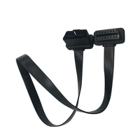 Câble OBD 12V mâle-femelle 16 broches, forme plate, câble OBD2 assemblé, câble d'extension OBDII de SETOCONT ST-SOC-511A 60CM