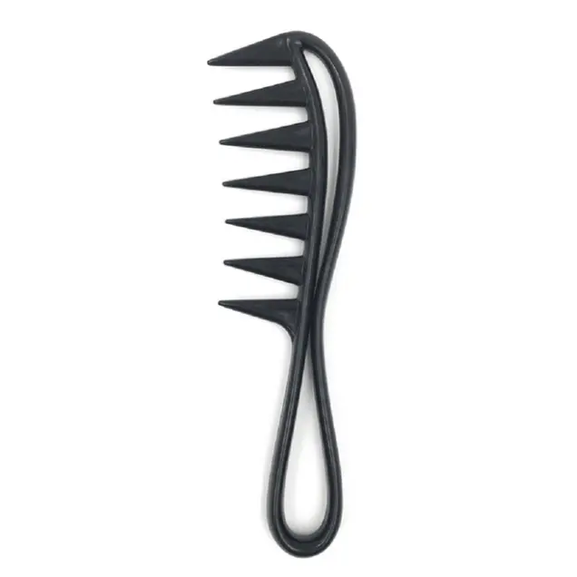 1 pz ampio dente squalo pettine di plastica districante capelli ricci parrucchiere pettine massaggio per strumento per lo Styling dei capelli per capelli ricci