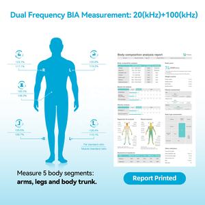 Báscula de Grasa Corporal Inteligente de 8 Electrodos, Báscula Digital de IMC y Músculo para Medición de 0.1 kg, Uso Doméstico, Aplicación, Personalización OEM - Product Image 3