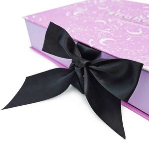 Empaque de Lujo para Pelucas con Logotipo Personalizado, Cartón Rígido Morado, Recubrimiento UV, Laminación Brillante, Barnizado, Envío de Cosméticos y Ropa - Product Image 3